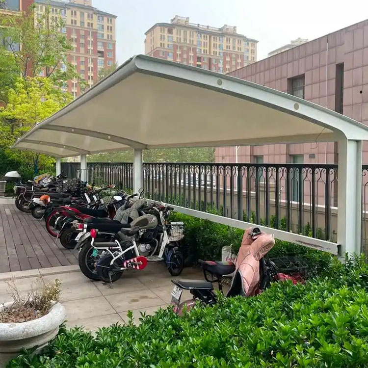 类乌齐县膜结构电动车棚